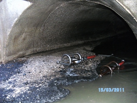 Lieferbeton im Kanal