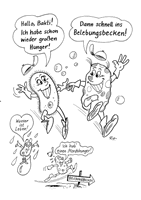 Wimpi und Bakti haben Hunger
